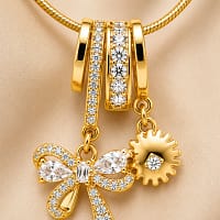 black clover gold pendant necklace