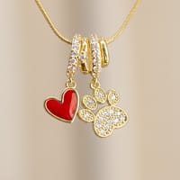 Paw Love Charm Necklace