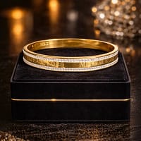Luxury Crystal Line Gold Bracelet for Women