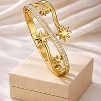 Star Crystal Gold Bracelet