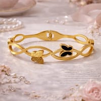 gold bracelet for women butterfly design stylish gold bangle