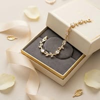 gold crystal vine bracelet for women