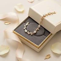 gold crystal vine bracelet for women floral adjustable bracelet