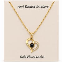 Anti Tarnish Heart Pendant Necklace