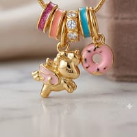 Unicorn Charm Pendant Necklace Gold Plated Anti Tarnish Jewelry for Women and Girls