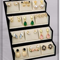 12 Pair Anti Tarnish Earrings Combo Box for Women