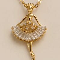 Ballerina Pendant Necklace