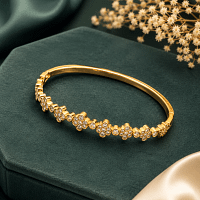 Floral Crystal Bracelet for Women