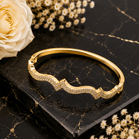 Wave Crystal Bracelet for Women