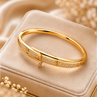 Crystal Screw Bracelet
