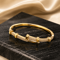Luxury Crystal Nail Bracelet for Women