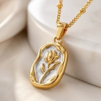 Tulip Pendant Necklace for Women
