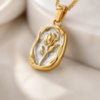 Tulip Pendant Necklace for Women