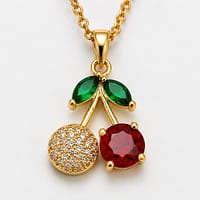 Cherry Pendant Necklace