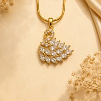 Crystal Swan Pendant Necklace