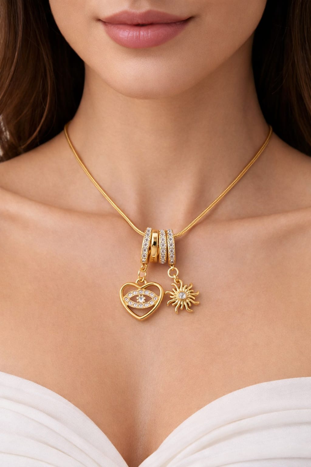 Anti-Tarnish Protection Charm Necklace