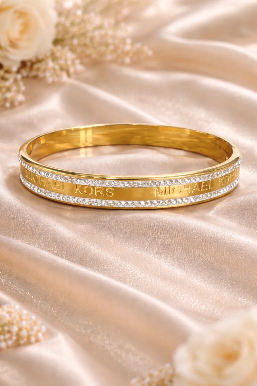 Luxury Crystal Line Gold Bracelet for Women - Image 3
