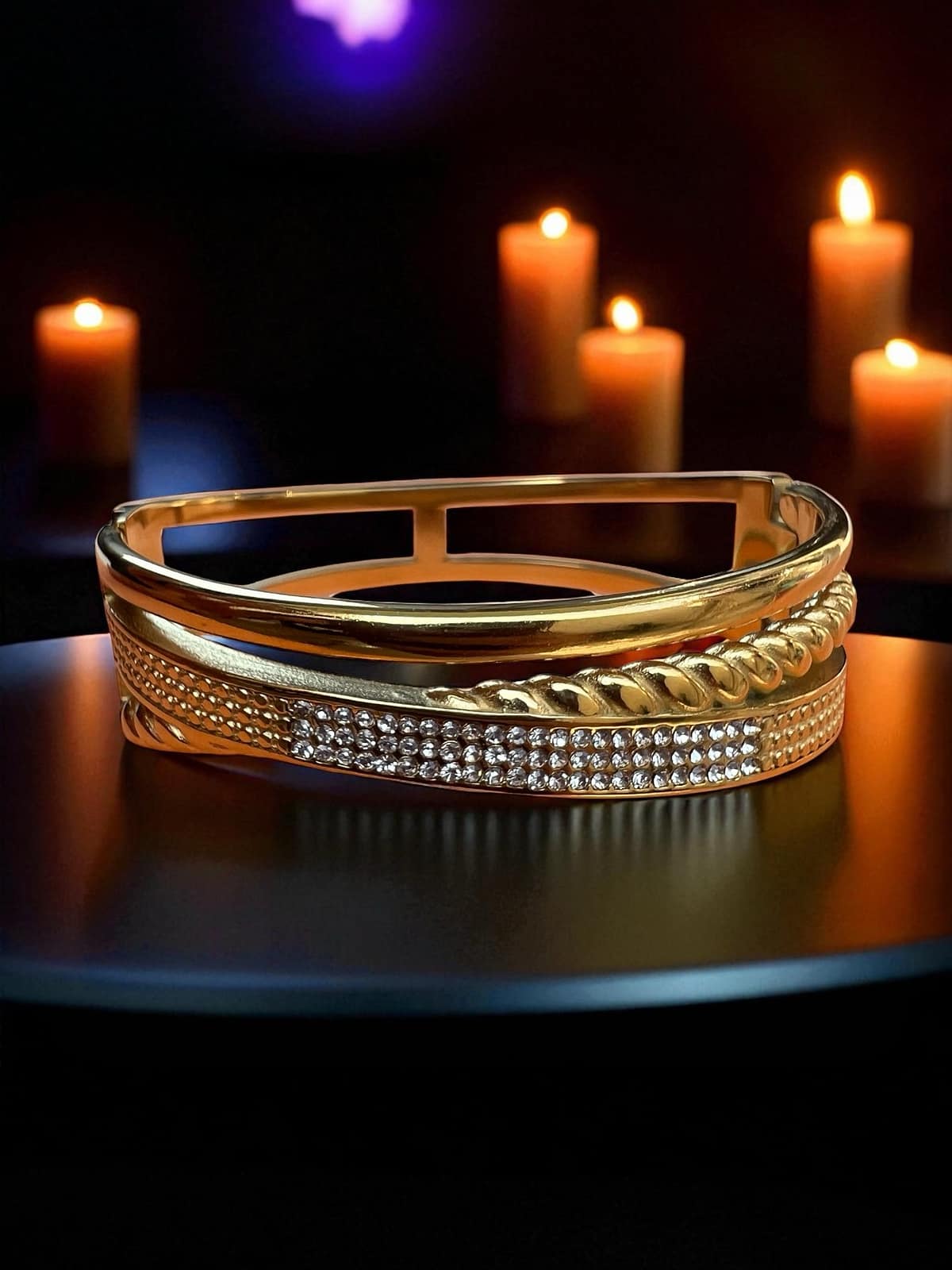 Luxury Gold Crystal Bracelet