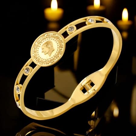 18K Gold Plated Ginni Coin Bracelet