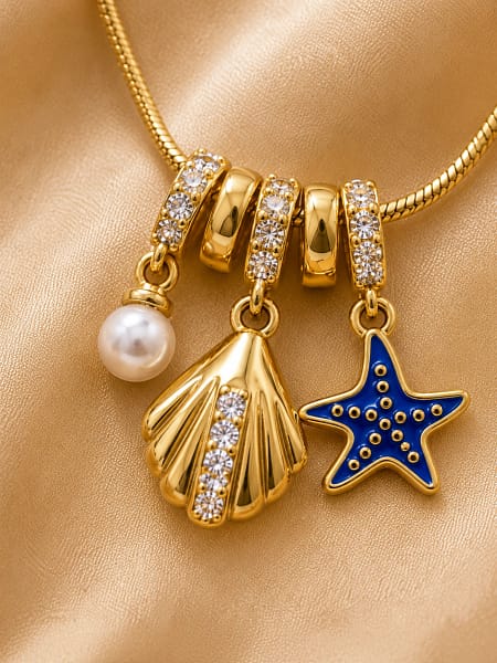Ocean Charm Startfish Necklace