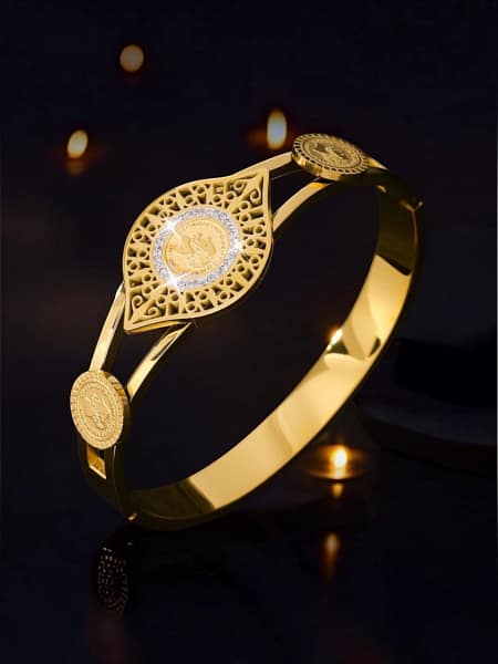 18K Gold Plated Ginni Coin Bracelet (Anti-Tarnish)