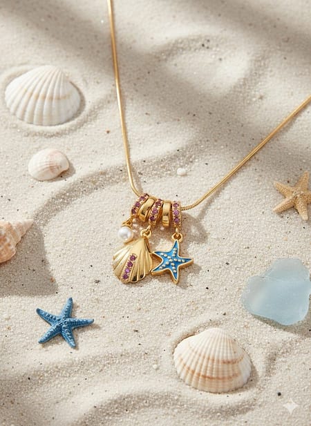 Ocean Charm Startfish Necklace
