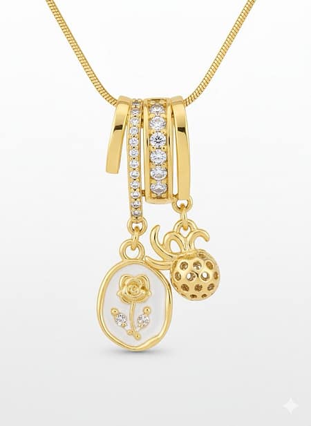 Floral Charm Necklace
