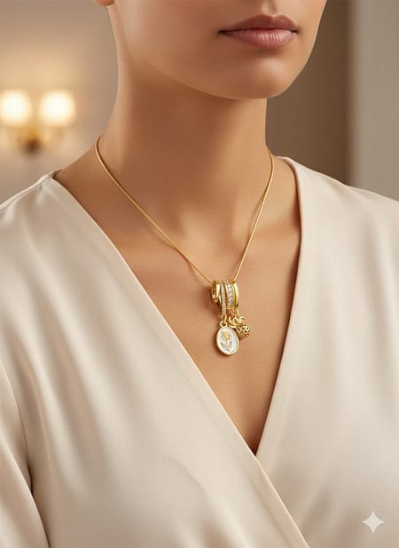 Floral Charm Necklace