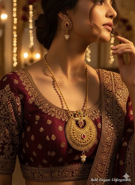 Antique Round Temple Necklace