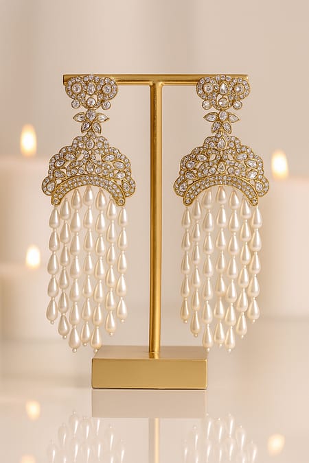 Pearl Rainfall Luxe Earrings