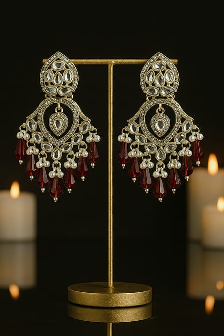 Ruhani Ruby Kundan Chandbali