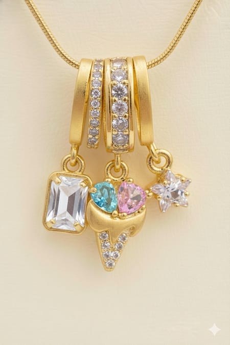 Aurielle Anti-Tarnish Multi Charm Necklace