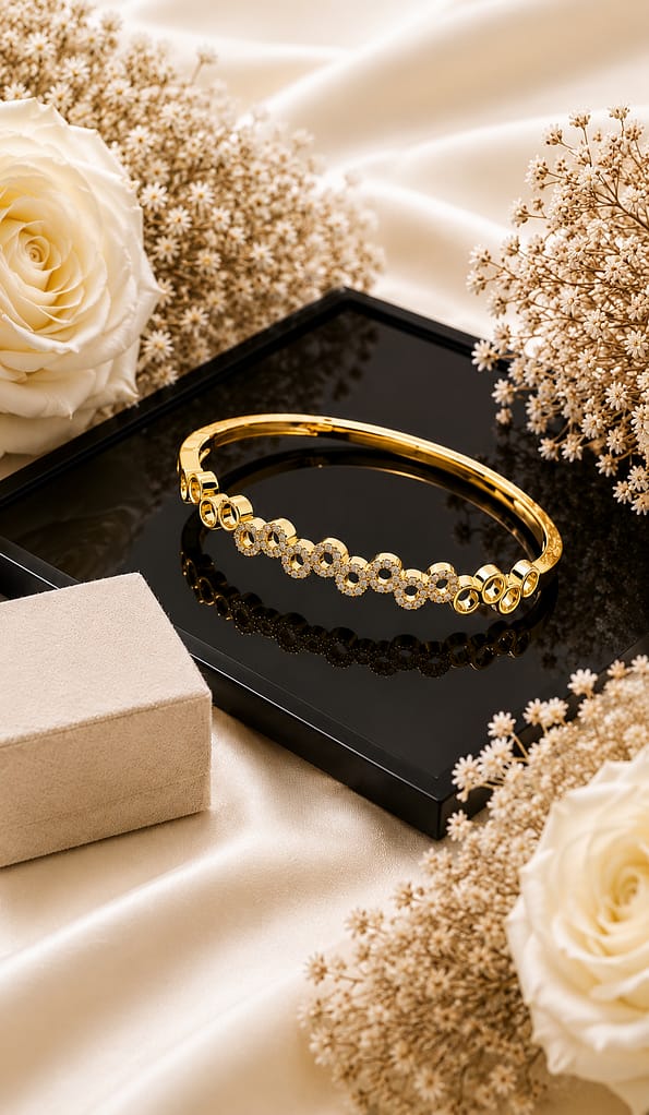 Crystal Circle Bracelet for Women