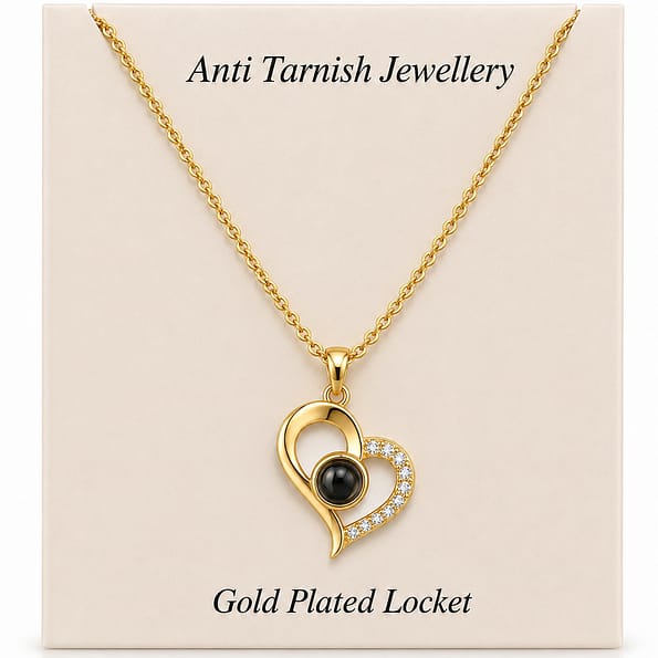 Anti Tarnish Heart Pendant Necklace
