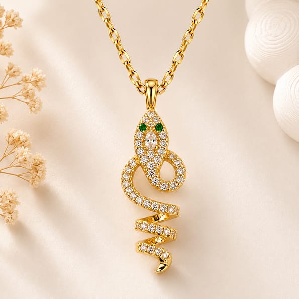 Snake Pendant Necklace