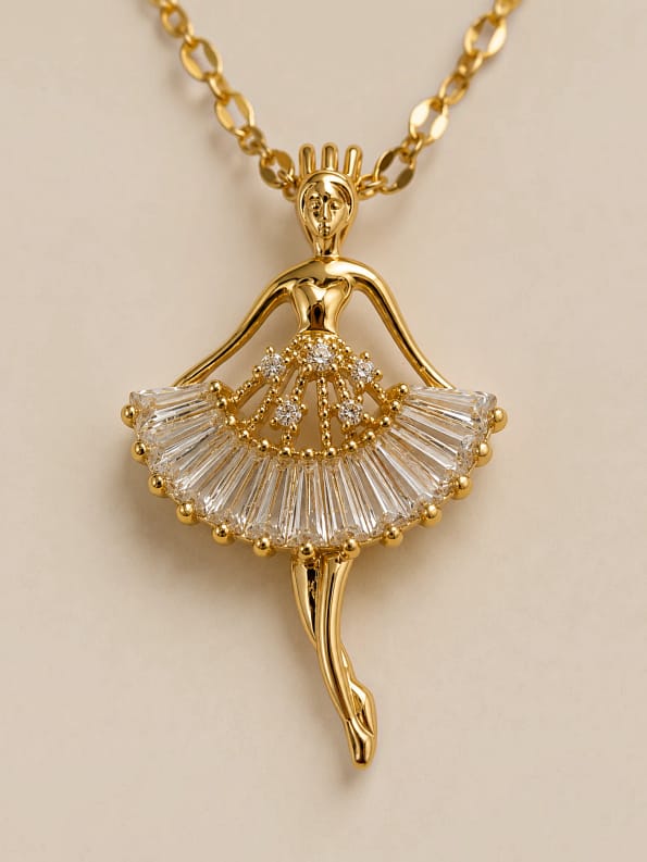 Ballerina Pendant Necklace