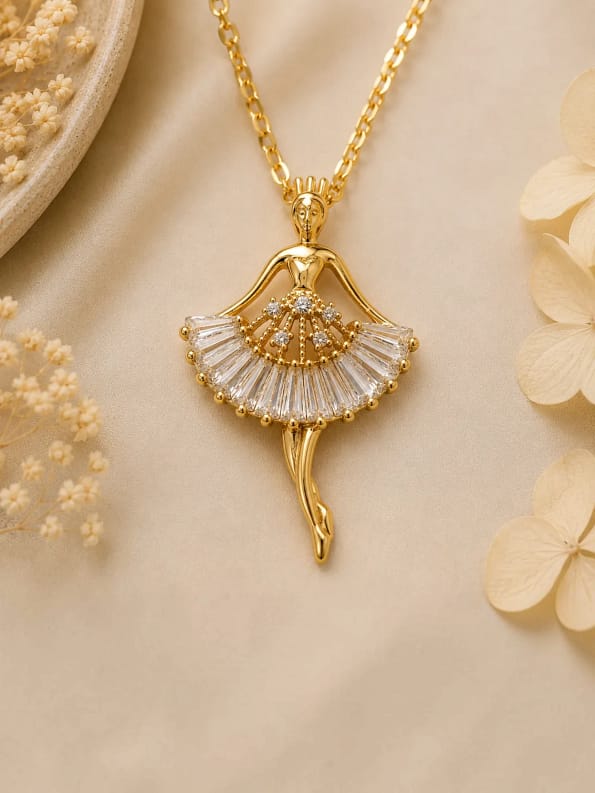 Ballerina Pendant Necklace
