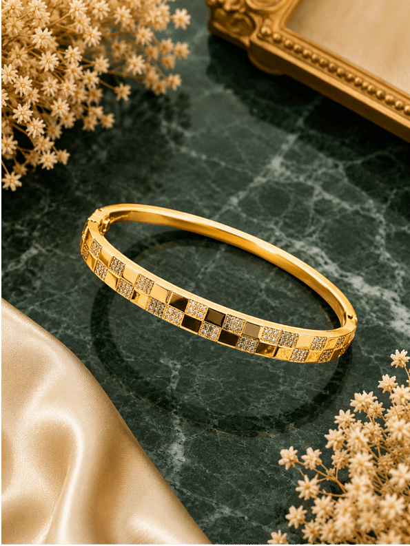 Geometric Crystal Bracelet for Women