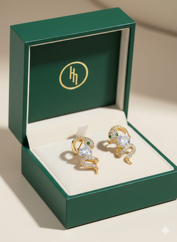 diamond studded anti tarnish earrings for women