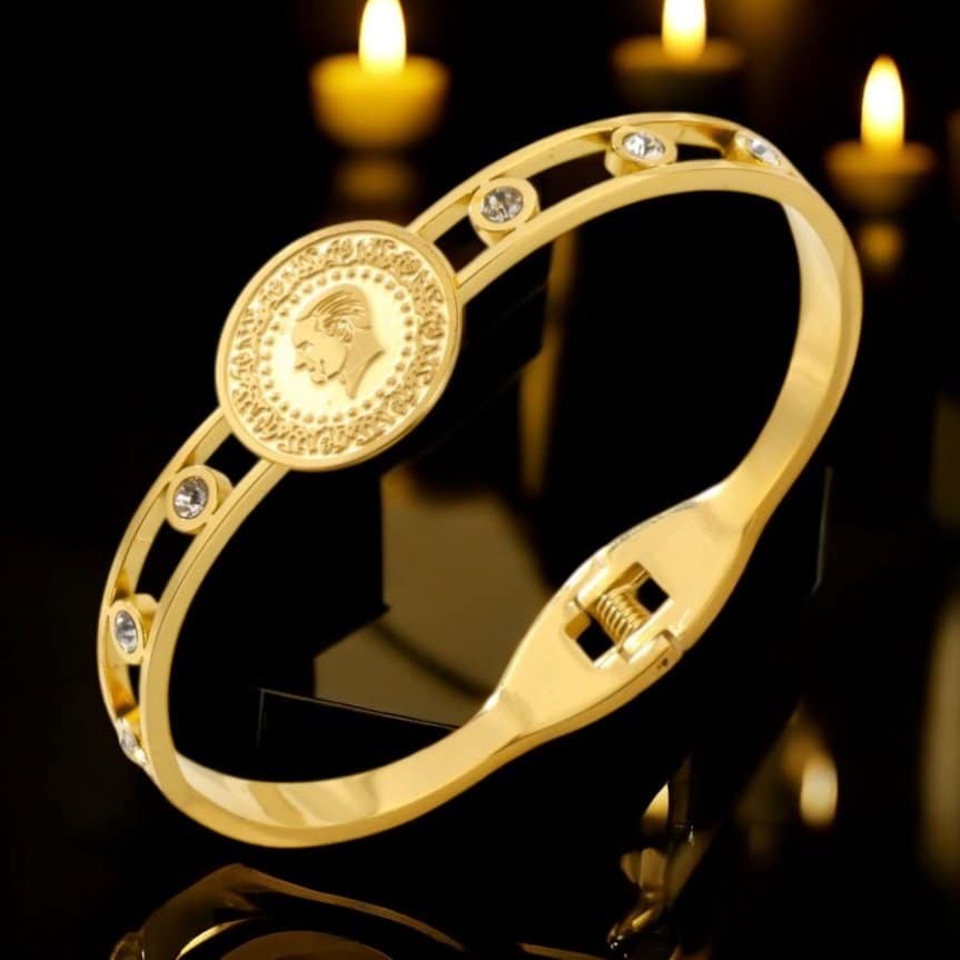 18K Gold Plated Ginni Coin Bracelet